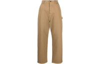 MIU MIU Logo Appliqué Straight-Leg Trousers