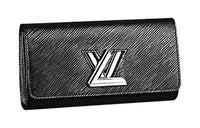 LOUIS VUITTON Twist Epi Leather Wallet Regular Women's Black