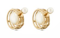 DIOR Metal Earrings Women's Gold