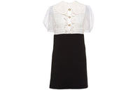 MIU MIU FW21 Short Sleeved Dress Women's Black White