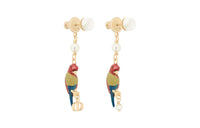 DIOR Metal, Pearl Earrings Women's Multicolor