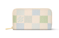 LOUIS VUITTON Zippy Damir Canvas Wallet Women's Pistachio Green