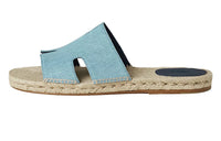 HERMES Antigua Stylish Sandals Men's Denim Blue