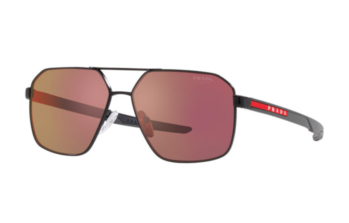 PRADA Alloy Aviator Sunglasses Men's Black
