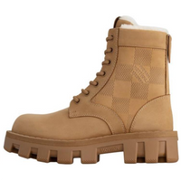LOUIS VUITTON Checker Short Martin Boot Men's Brown