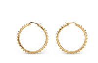 CELINE Brass Earrings Women's Gold