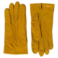MIU MIU Leather Gloves Women's Yellow