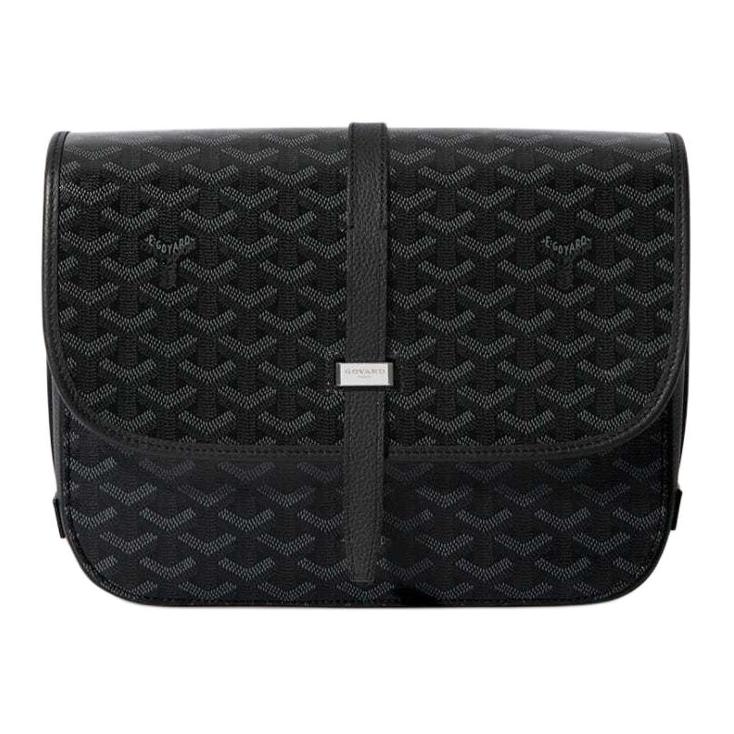 GOYARD Canvas Shoulder Bag Crossbody Bag Medium Size Unisex Black