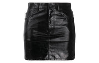 SAINT LAURENT Denim Short Skirts Women's Black