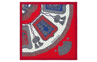 HERMES Silk Scarves Women's Red