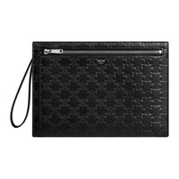 CELINE Calfskin Clutch Men's Black