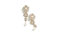 CHANEL Earrings Women's Gold
