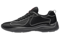 PRADA Breathable Low Top Casual Shoes Women's Black