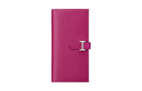 HERMES Bearn Epsom Calfskin Wallet Women's L3 Rose Pourpre Purple Rose