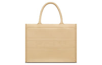 DIOR BookTote Smooth Cow Leather Handbag Handbag Small Size Women's Lava Brown
