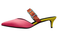 HERMES Blink Wrap-toe Slippers Women's Red