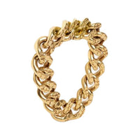 CELINE Brass Bracelets Women's Gold