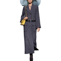 CHANEL Coats Women's Light Blue