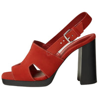 HERMES Eris Strap Sandals Women's Orange Pudding