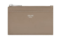 CELINE Shiny Cow Leather Card Holder Men's Smoky Taupe