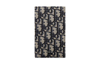 DIOR Jacquard Fabric Card Holder Card Holder Unisex Beige & Black