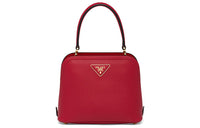 PRADA Saffiano Leather Shoulder Bag Crossbody Bag Handbags Women's Red