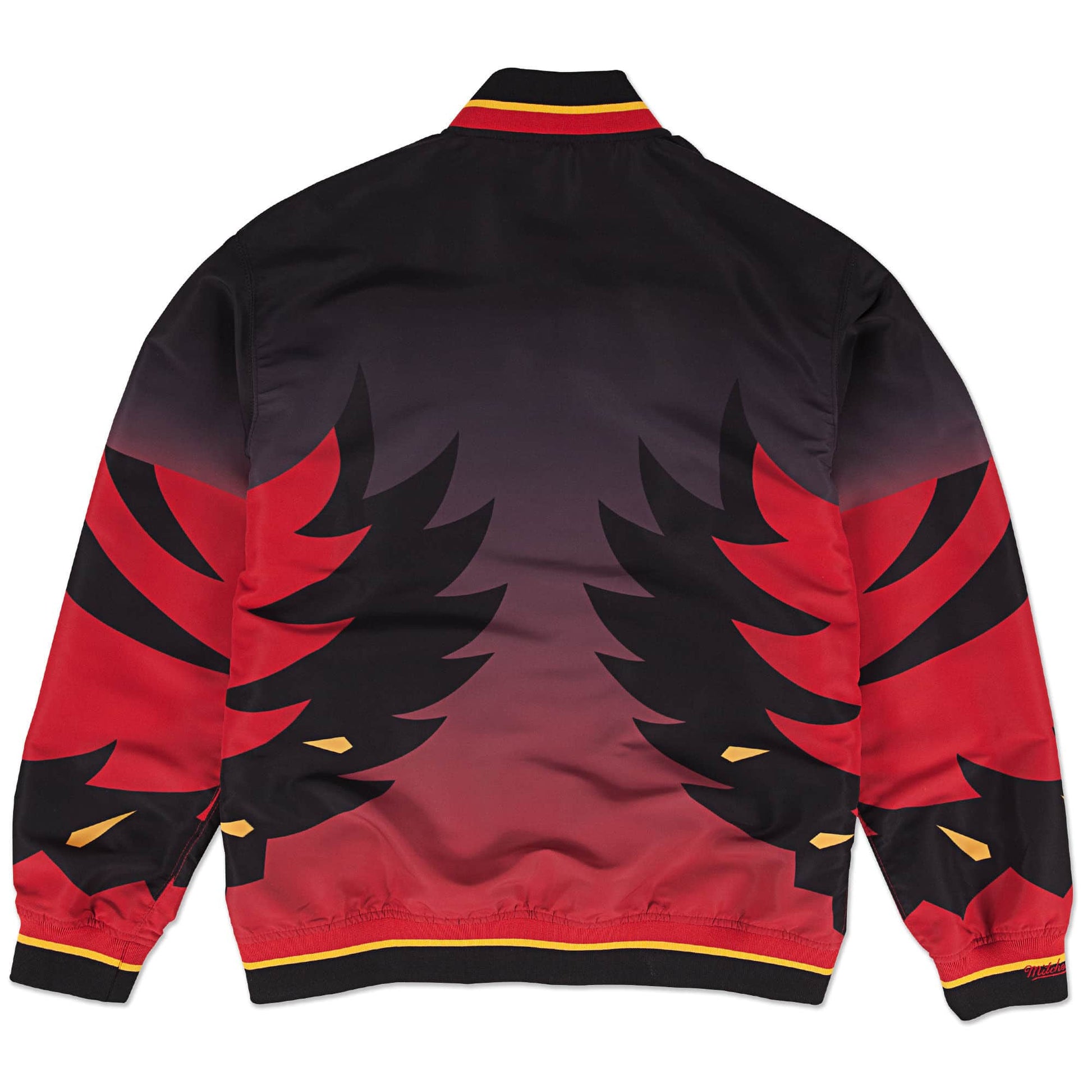 Mitchell & Ness NBA Authentic Atlanta Hawks 1995-96 Warm Up Jacket 'Black Red' AWJKLG18017-AHABLCK95