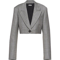MIU MIU FW21 Cropped Coat Women's Gray