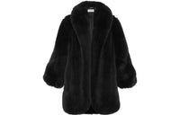 SAINT LAURENT Cropped Coats Women's Black