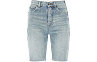 SAINT LAURENT High-Rise Denim Shorts