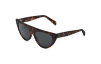 CELINE Acetate Irregular Shape Sunglasses Women's Tortoiseshell