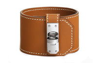 HERMES Bangles Women's Gold And Silver
