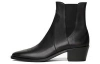 CELINE Short Chelsea Boots Women's Black