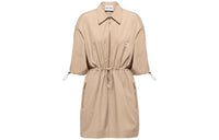 MIU MIU SS23 Long-Sleeved Dresses Women's Beige