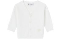 Loro Piana Kids' Apparel Sunrise Cardigan Sweater Baby White
