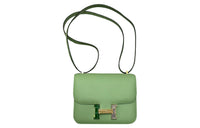 HERMES Constance Epsom Leather Shoulder Bag Crossbody Bag Mini Women's Avocado Green