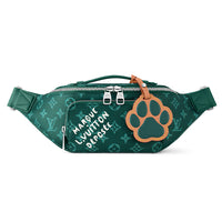 LOUIS VUITTON Bumbag Monogram Heritage Coated Canvas Fanny Pack Men's Green