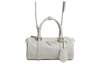 PRADA Leather Shoulder Bag, Crossbody Bag, Handbag Regular Women's White
