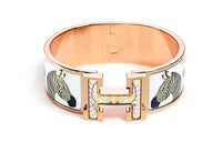 HERMES Bangles Women's Rose Gold