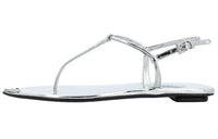 PRADA One Strap Sandals Women's Silver White