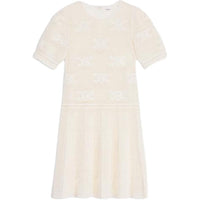 CELINE Short-Sleeved Dresses Women's Ecru