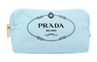 PRADA Cotton Clutch Women's Blue