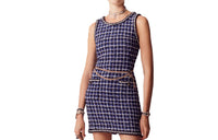 CHANEL Sleeveless Dresses Women's Blue