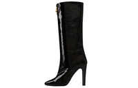 SAINT LAURENT Leather Knee-length Boots