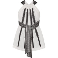 LOUIS VUITTON Lace Trim Halter Top