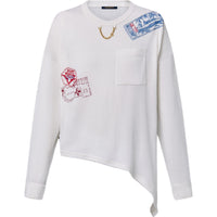 LOUIS VUITTON Travel Stamp Long-Sleeved Top