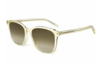 SAINT LAURENT Rectangular Sunglasses Women's Transparent Yellow