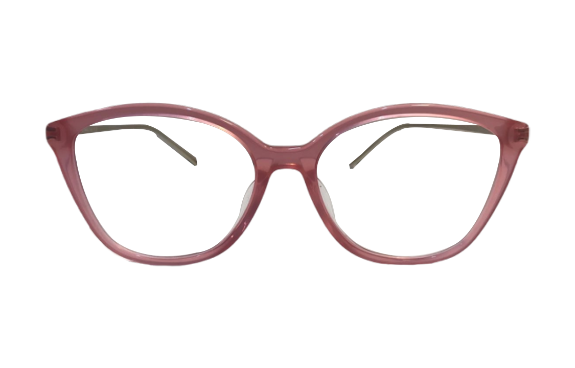 PRADA - Irregular Shape Eyeglass Frames Unisex Pink
