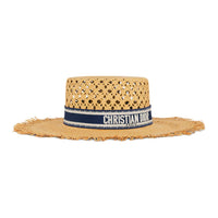 DIOR Cotton Paper Polypropylene Fiber Hats & Caps Women's Yellow