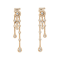 CHANEL 18K Gold Earrings Women's Gold